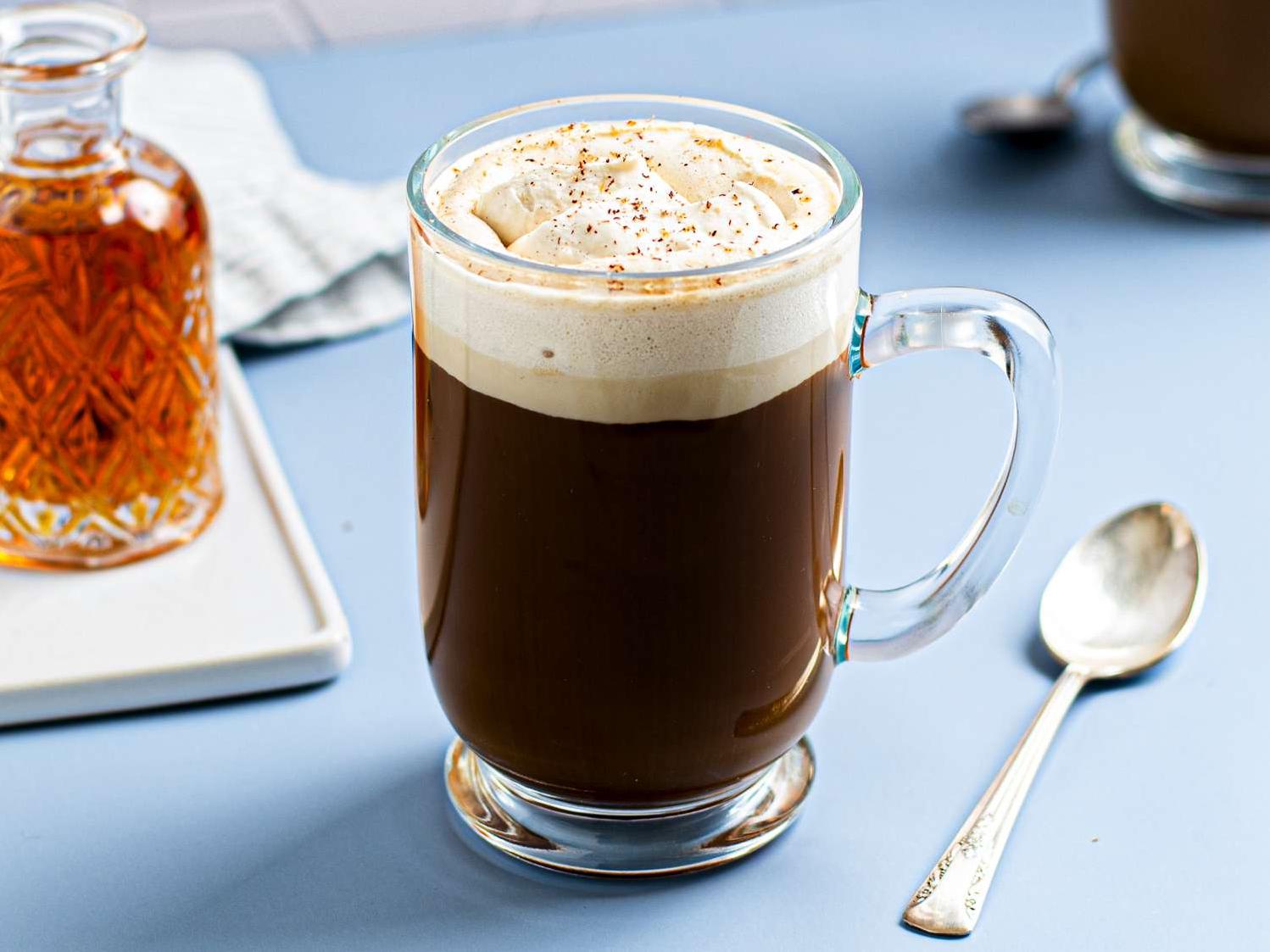  This spiced cream coffee is sure to give you a boost and warm you up!