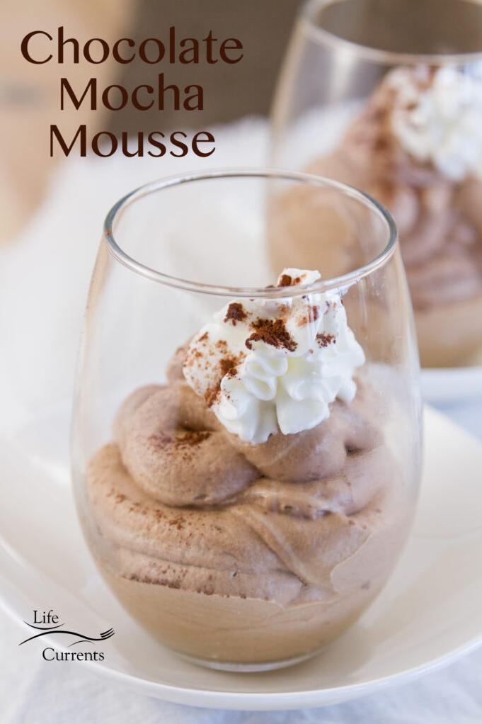  Top off your mousse with irresistible mocha whipped cream
