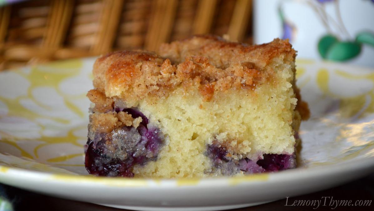  Treat yourself to something special with this Blueberry Thyme Coffee Cake.