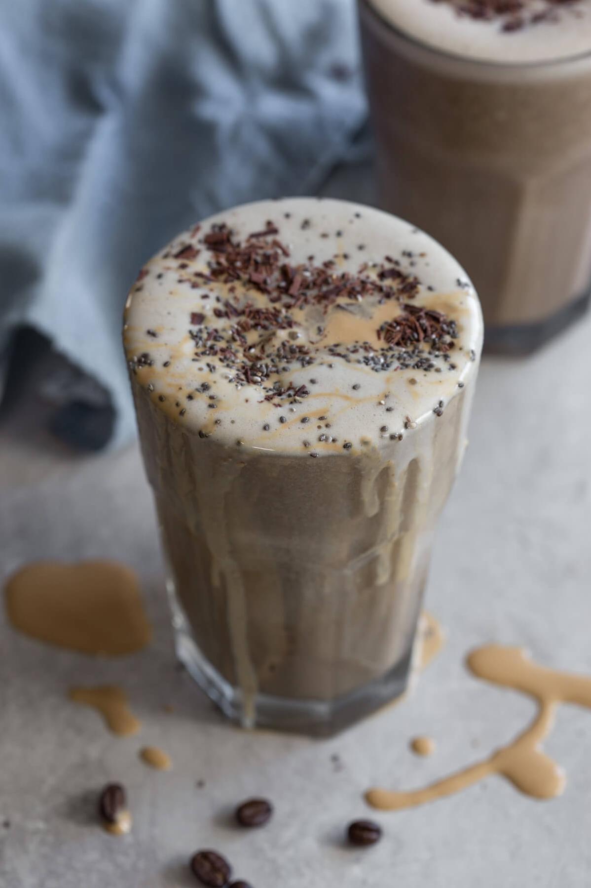  Treat yourself with this Vanilla Cappuccino Shake, which tastes more like a dessert than a protein shake.