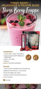 Triple Berry Frappe Smoothie