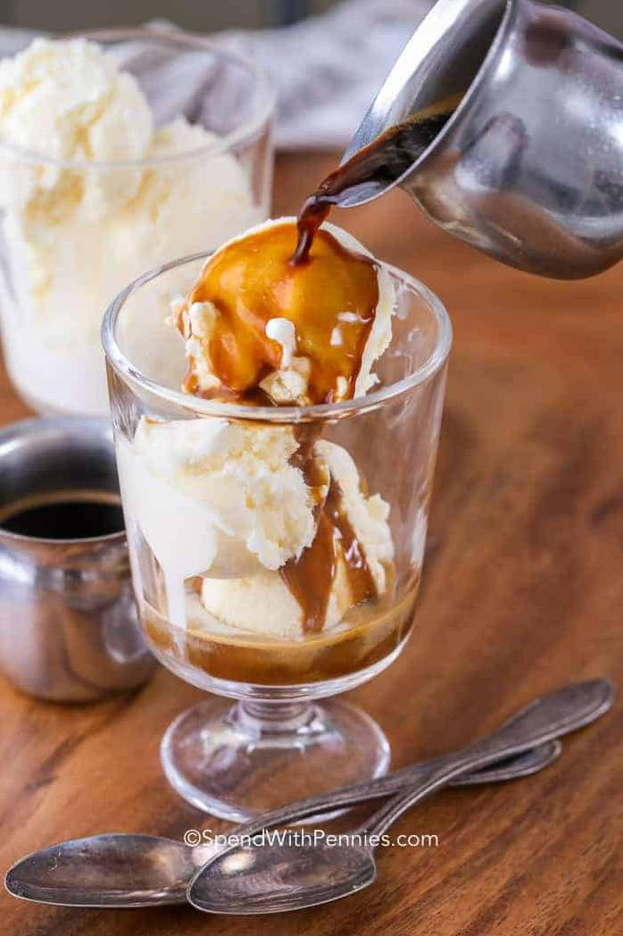 Vanilla Ice Cream Affogato (with Espresso)