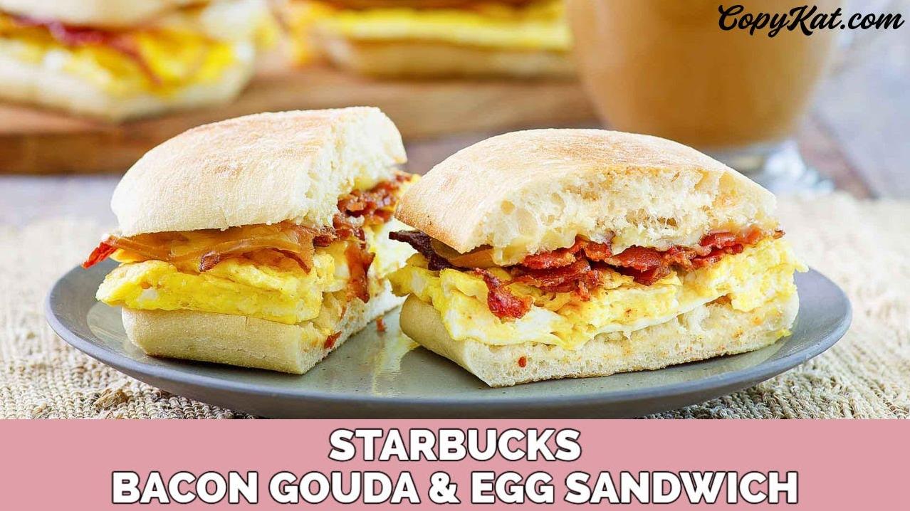  Wake up to the delicious aroma of our Bacon & Gouda Artisan Breakfast Sandwich!