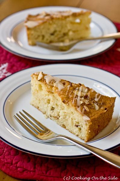  Wake up to the heavenly aroma of almond and coffee from this cake.