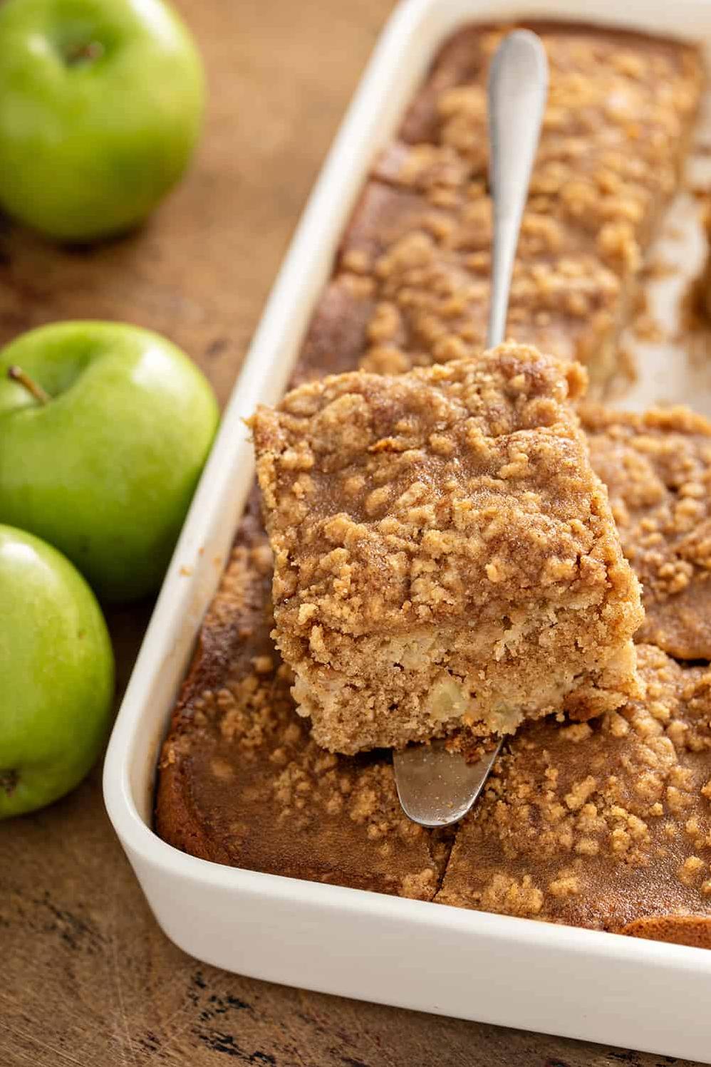  Who needs candles when you can fill your home with the aroma of freshly baked apple coffee cake?
