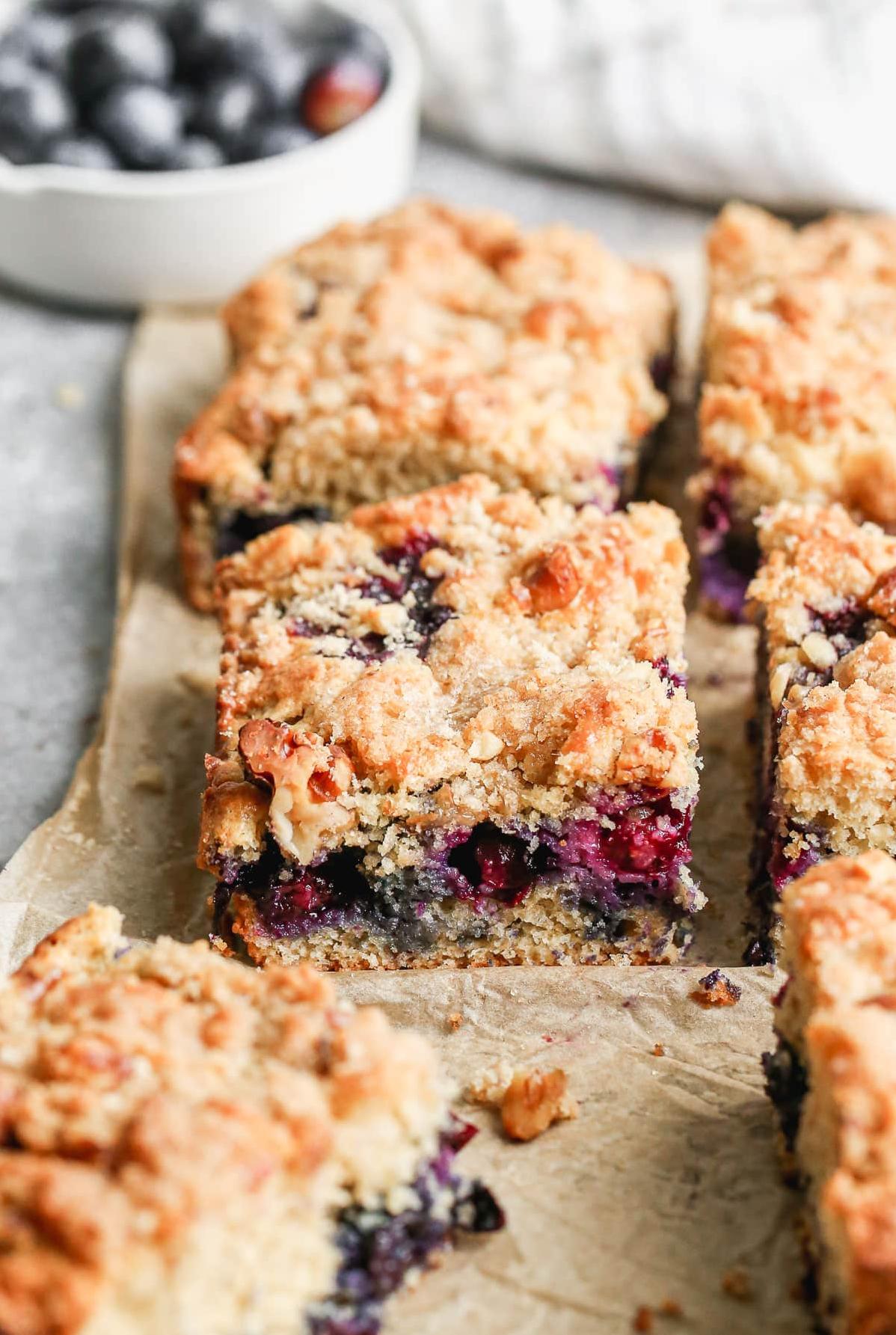  Who says indulging in a sweet treat before 10 am is a bad thing? Try our Blueberry Buckle Coffee Cake!