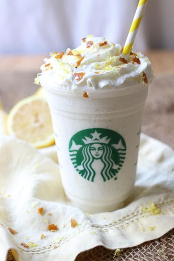  Why get a regular iced coffee when you can have a tangy lemon frappe?