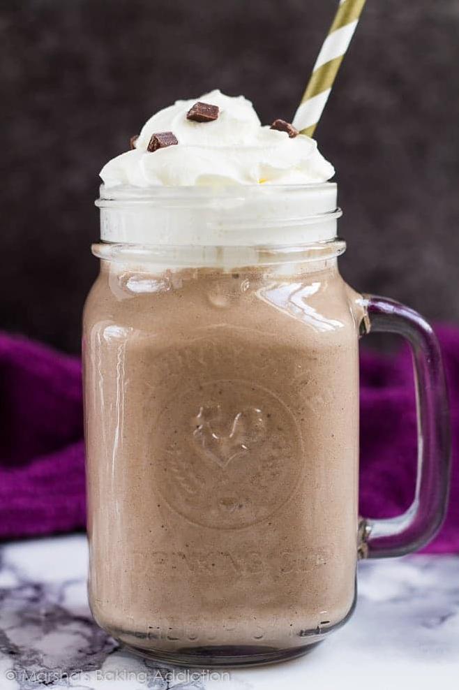  You don't need a lot of ingredients to create a delightful mocha smoothie.