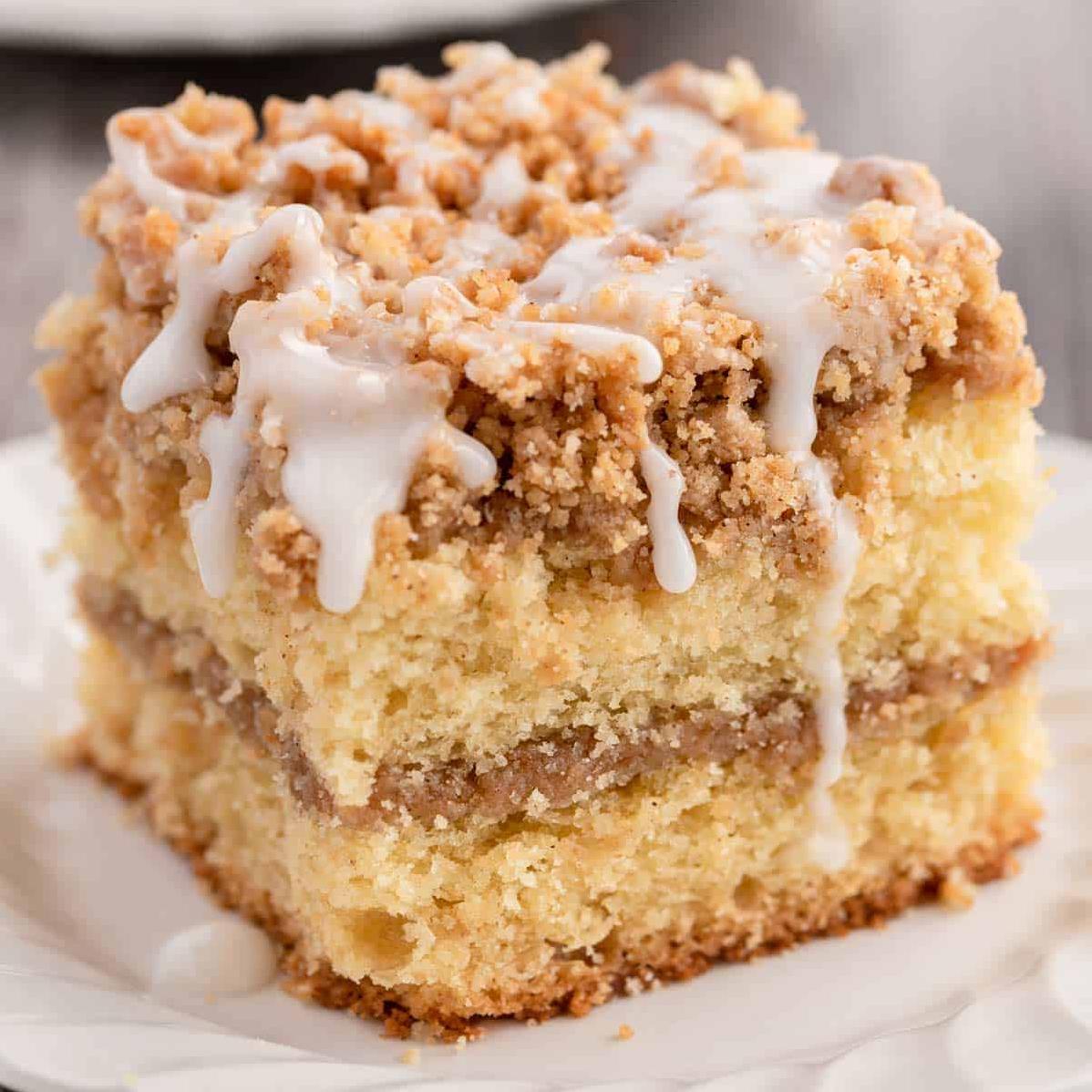  Your kitchen will smell heavenly while baking this irresistible coffee cake.