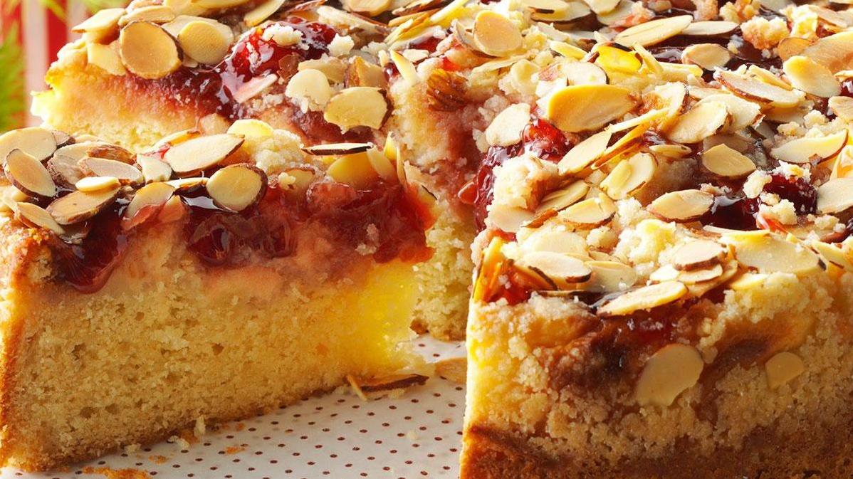  Your taste buds will thank you for baking this cherry coffee cake.